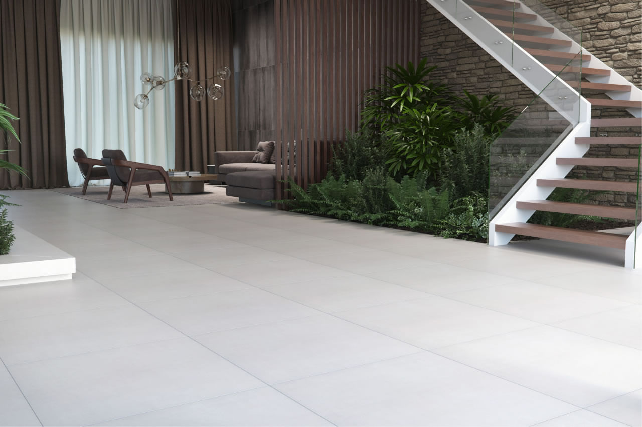 Porcelanato 84x84 Urban Off White Acetinado Retificado Elizabeth - Imagem 2